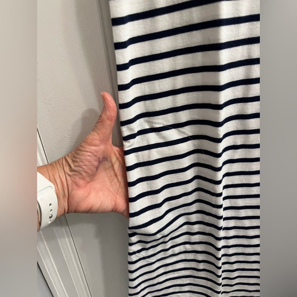 Lands End Navy White Striped Tank Dress Sz S - Picture 7 of 9